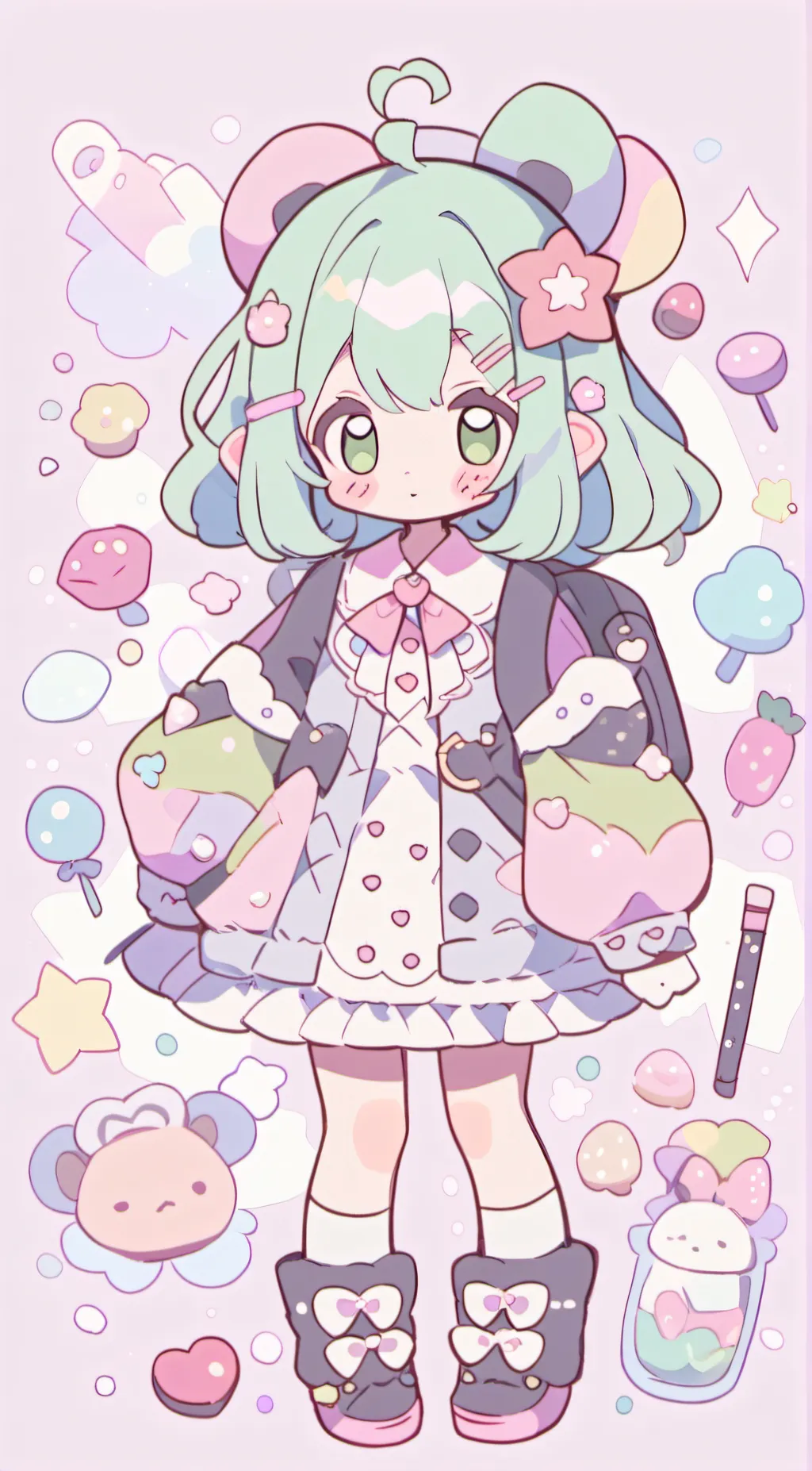 ai character: ~Candy! 🍥~ background