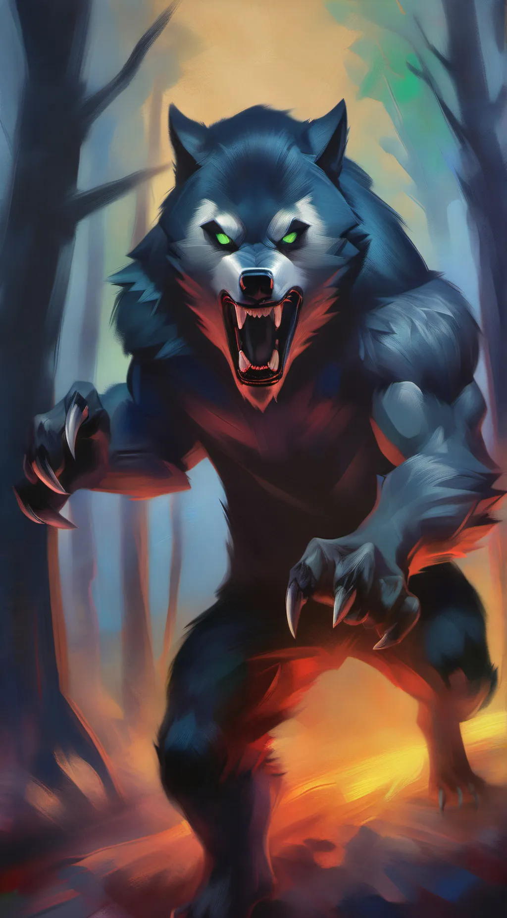 ai character: Bloodhowl background