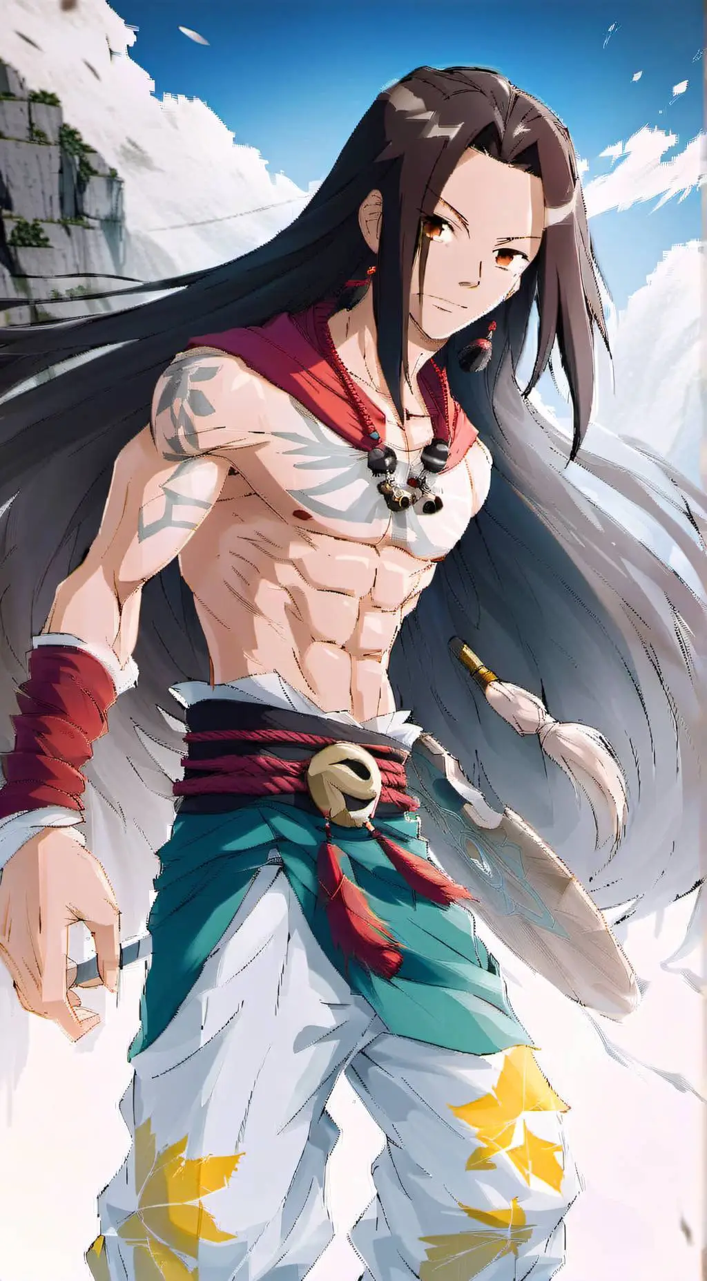 ai character: Hao asakura  background