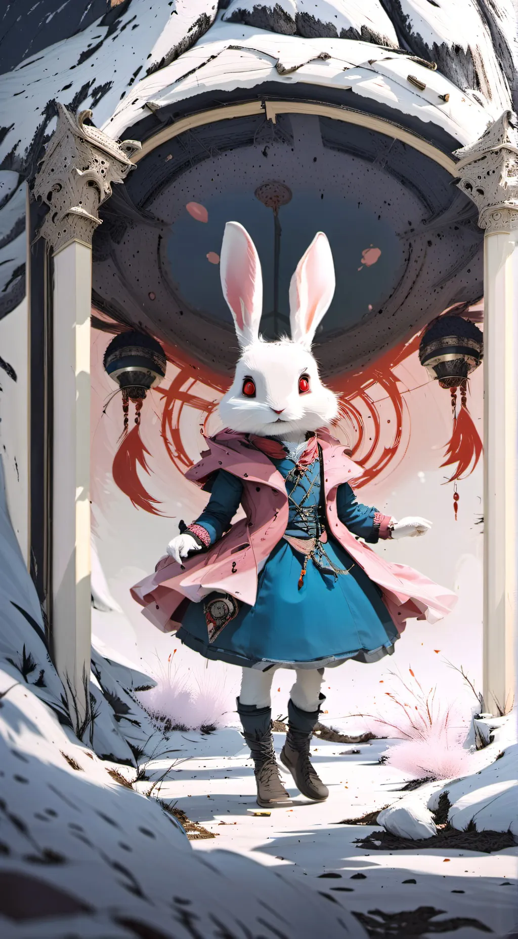 ai character: HexHare background