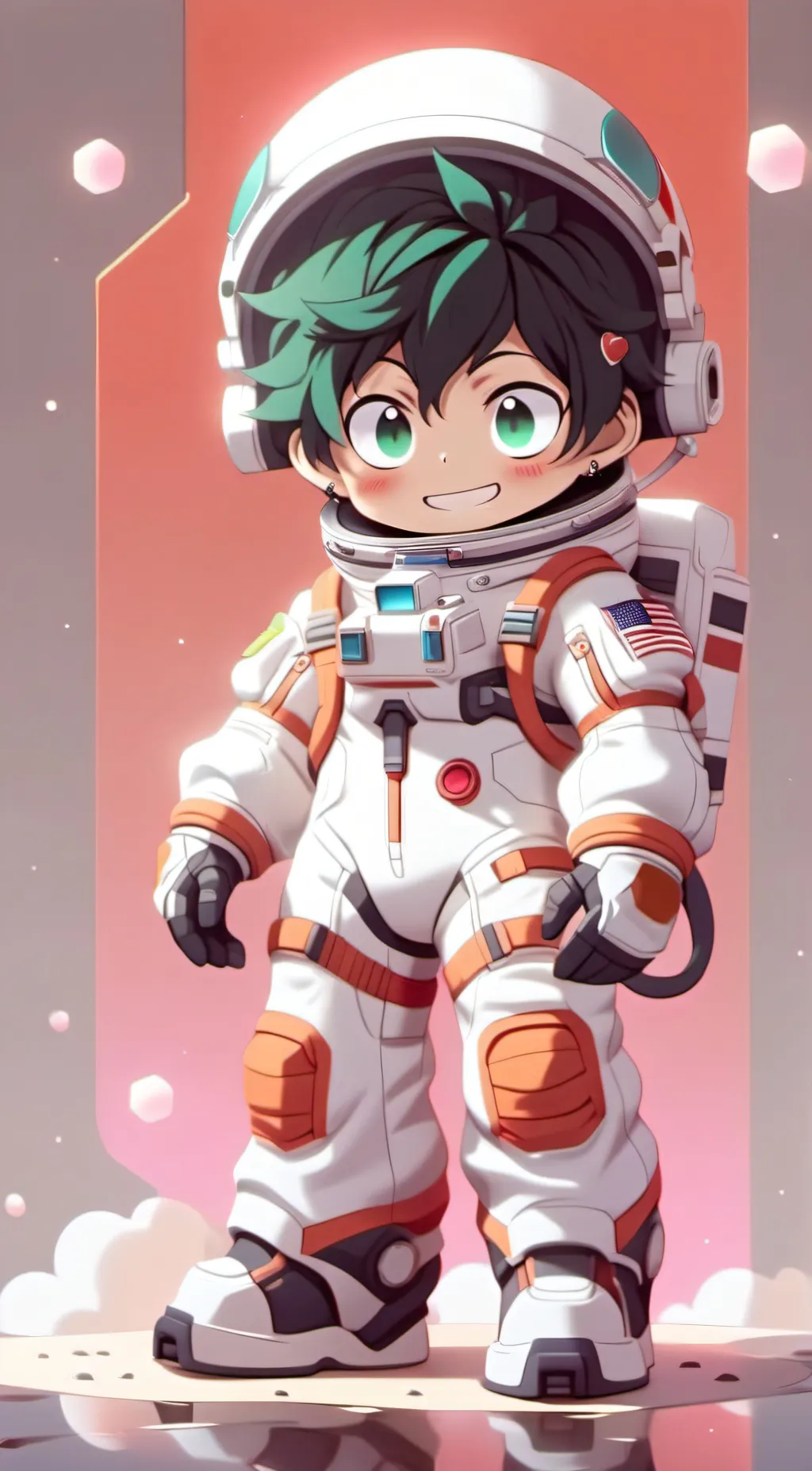 ai character: Deku background