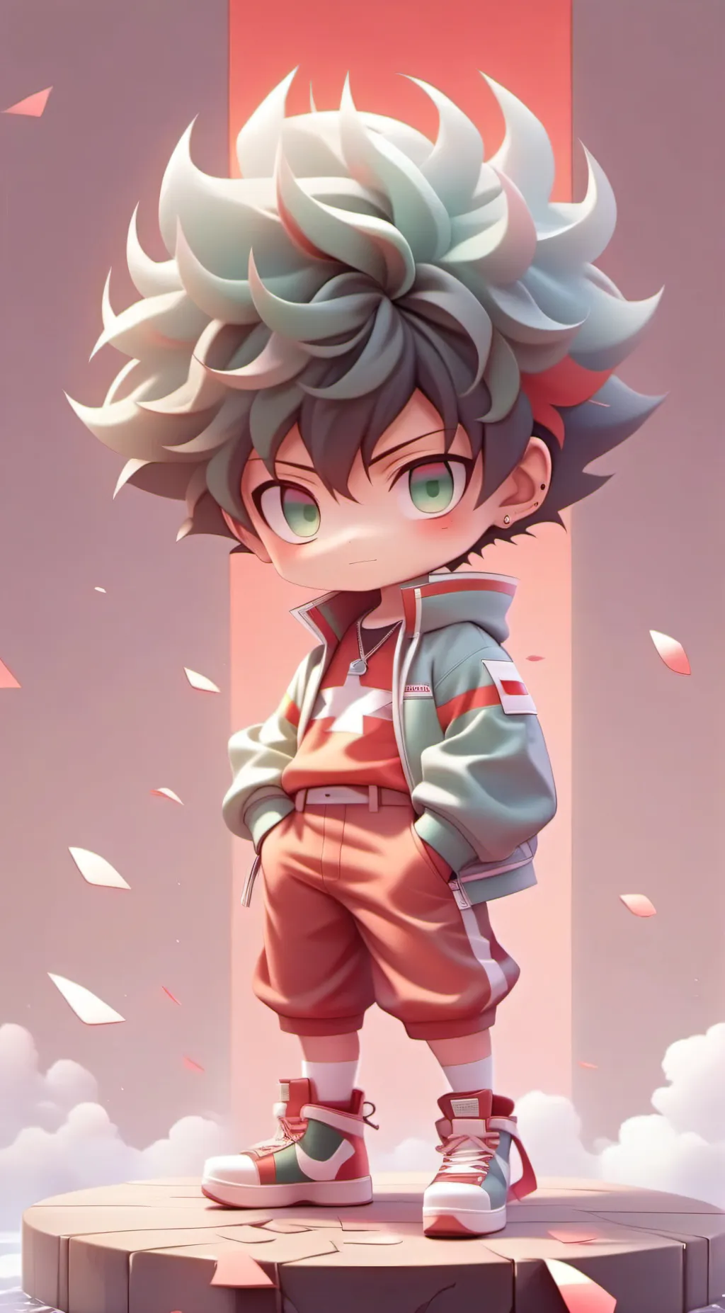 ai character: Mha x among us background