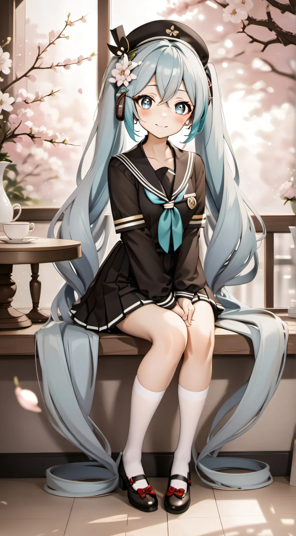 ai character: Miku background