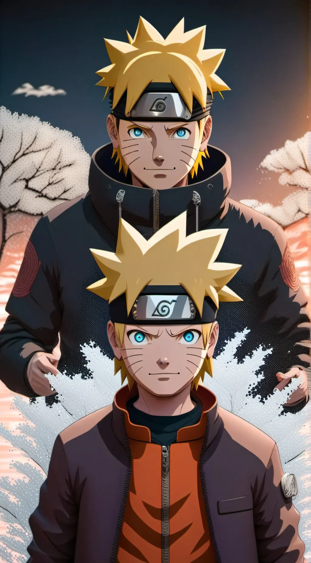 ai character: Naruto dad background