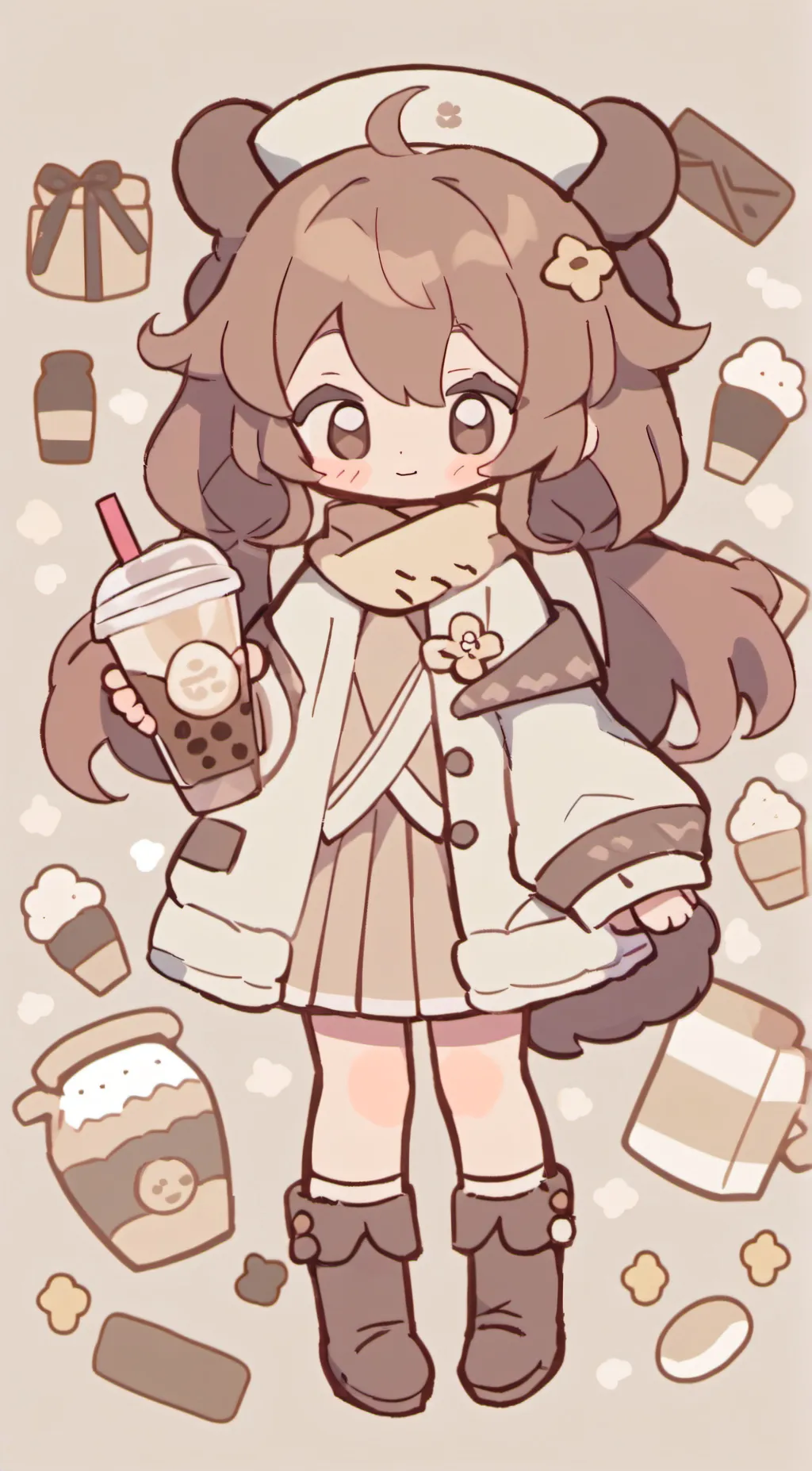 ai character: Mocha☕️ background