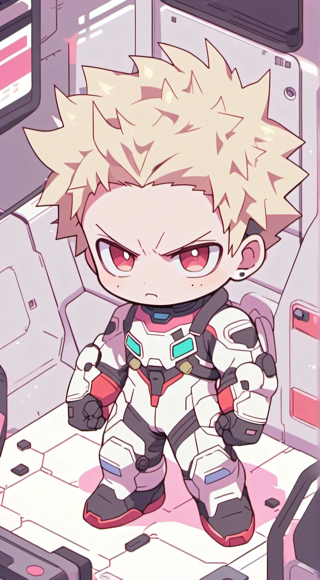 ai character: Bakugo mha amongus background