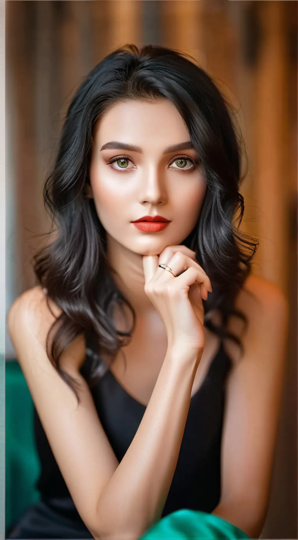 ai character: Ashley  background