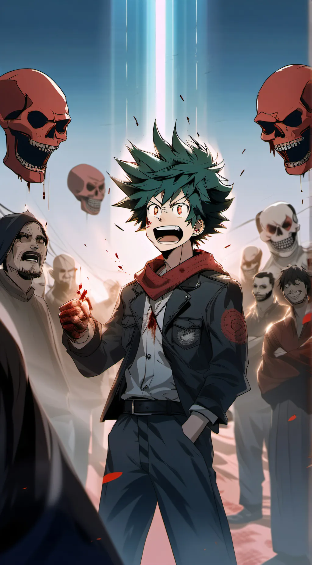 ai character: evil deku background