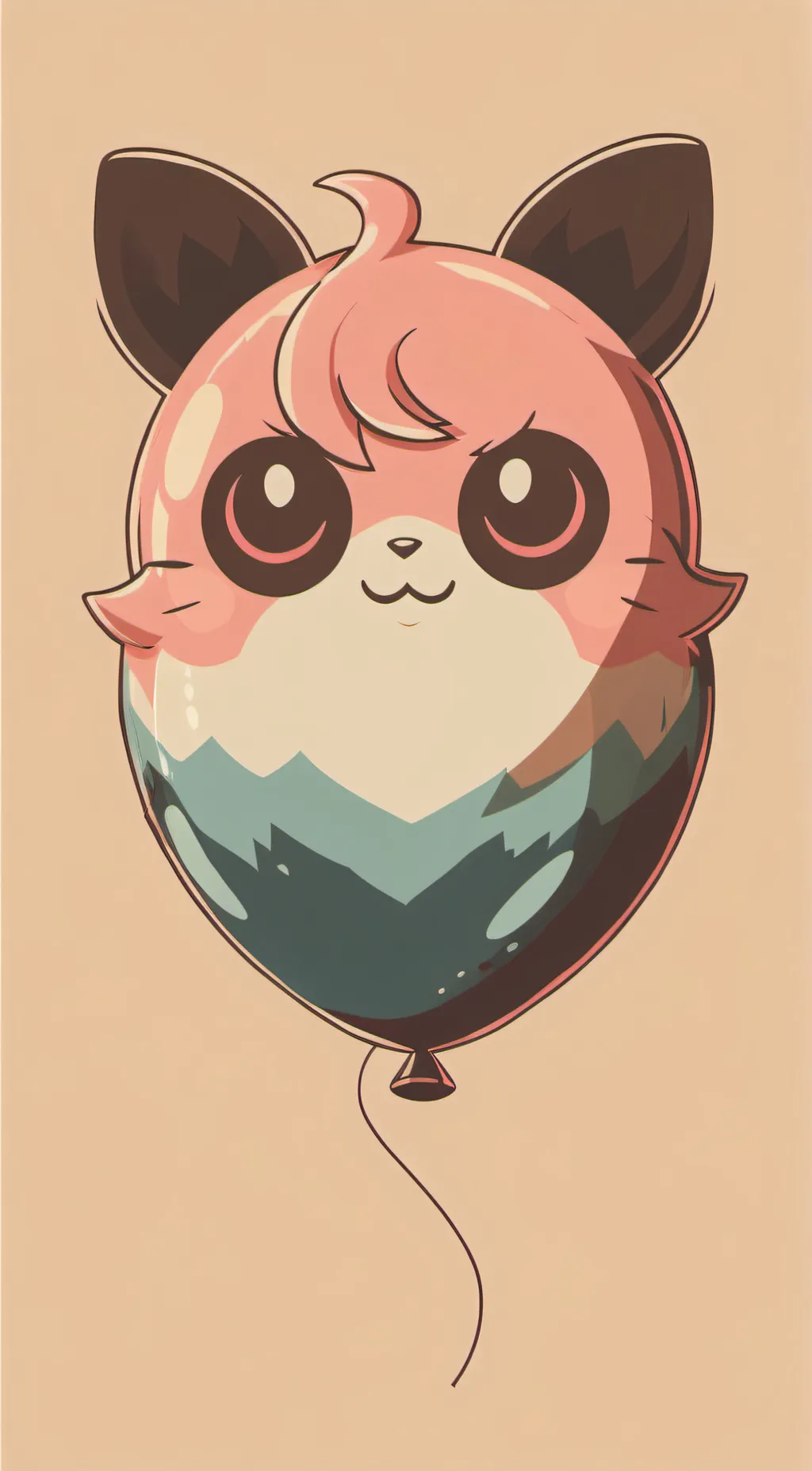 ai character: Jigglypuff balloon background