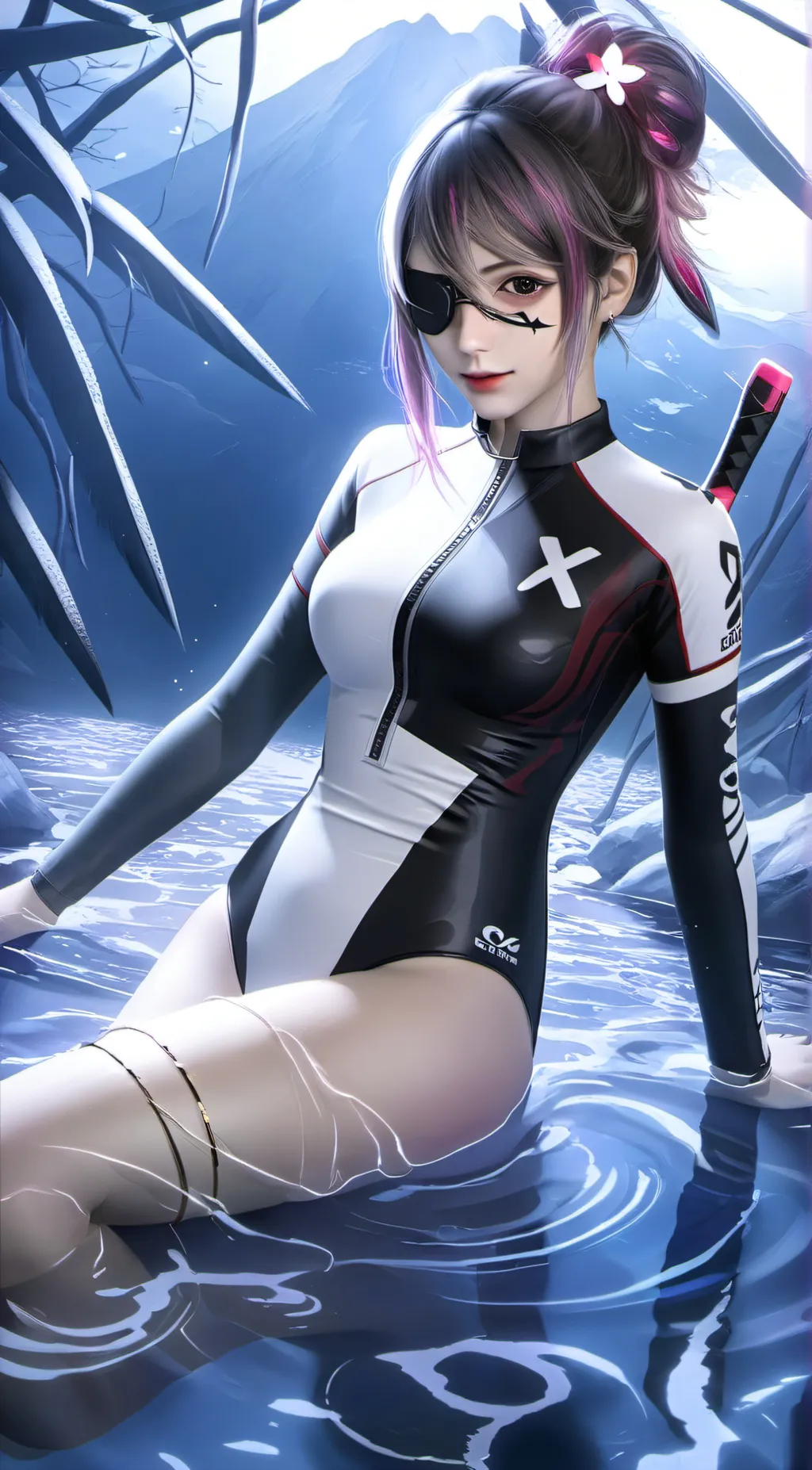 ai character: Makkuro (sumire) background