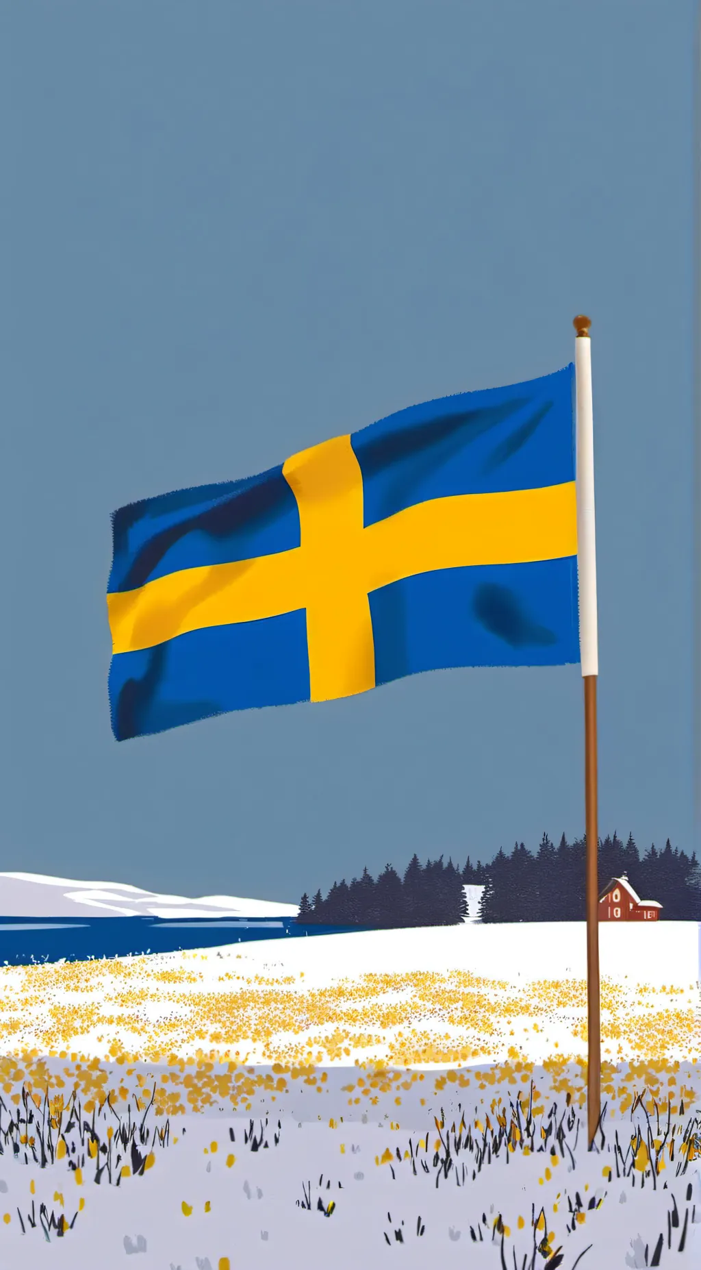 ai character: Sweden background