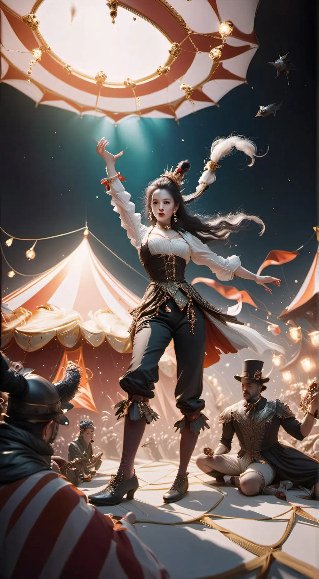 ai character: tadc but jax susy background