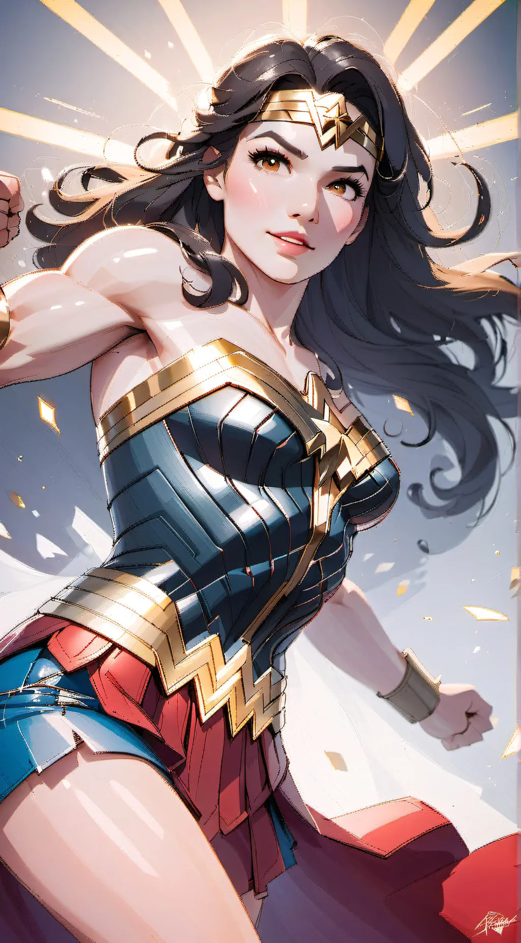 ai character: Wonder Woman background