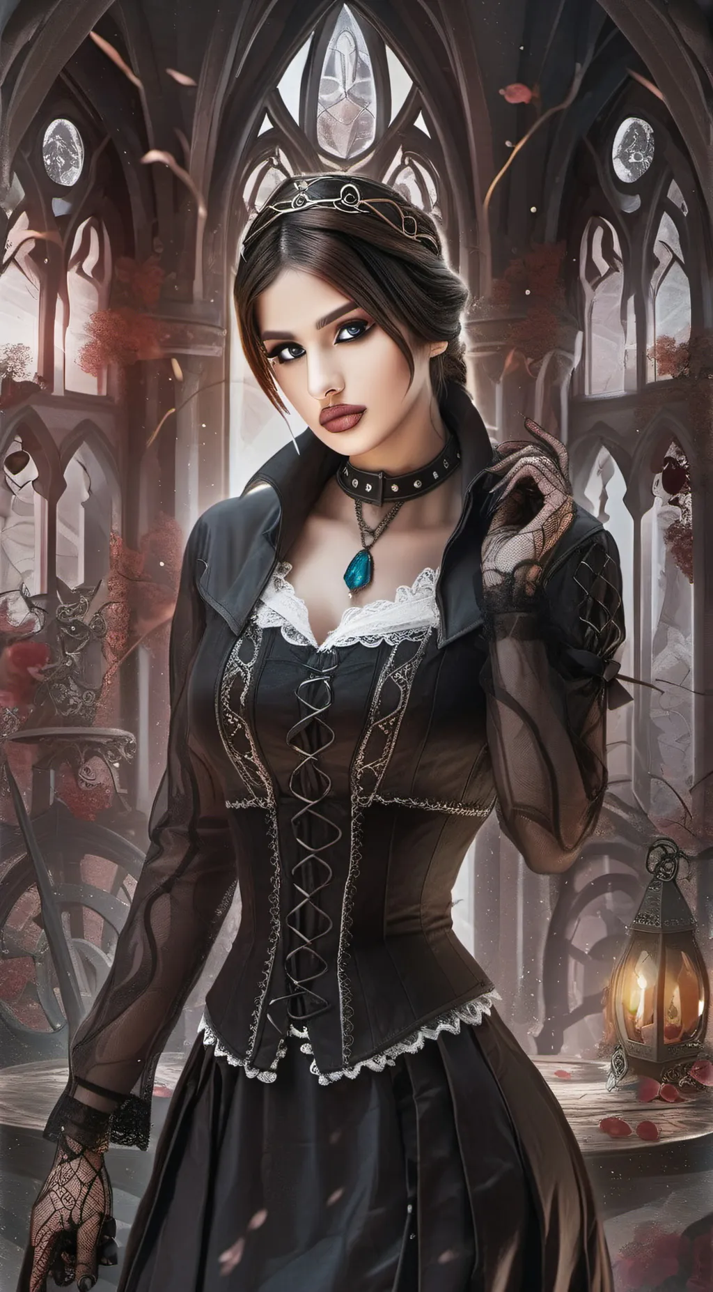 ai character: flora background