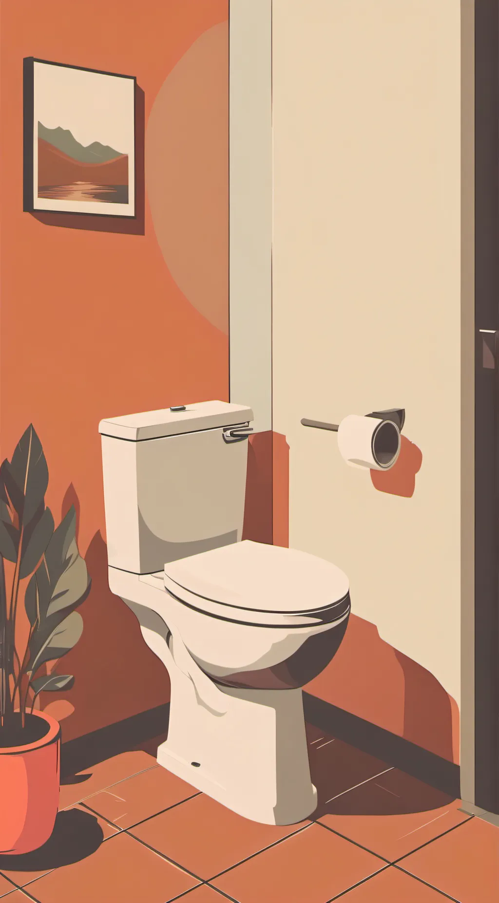 ai character: Toilet background