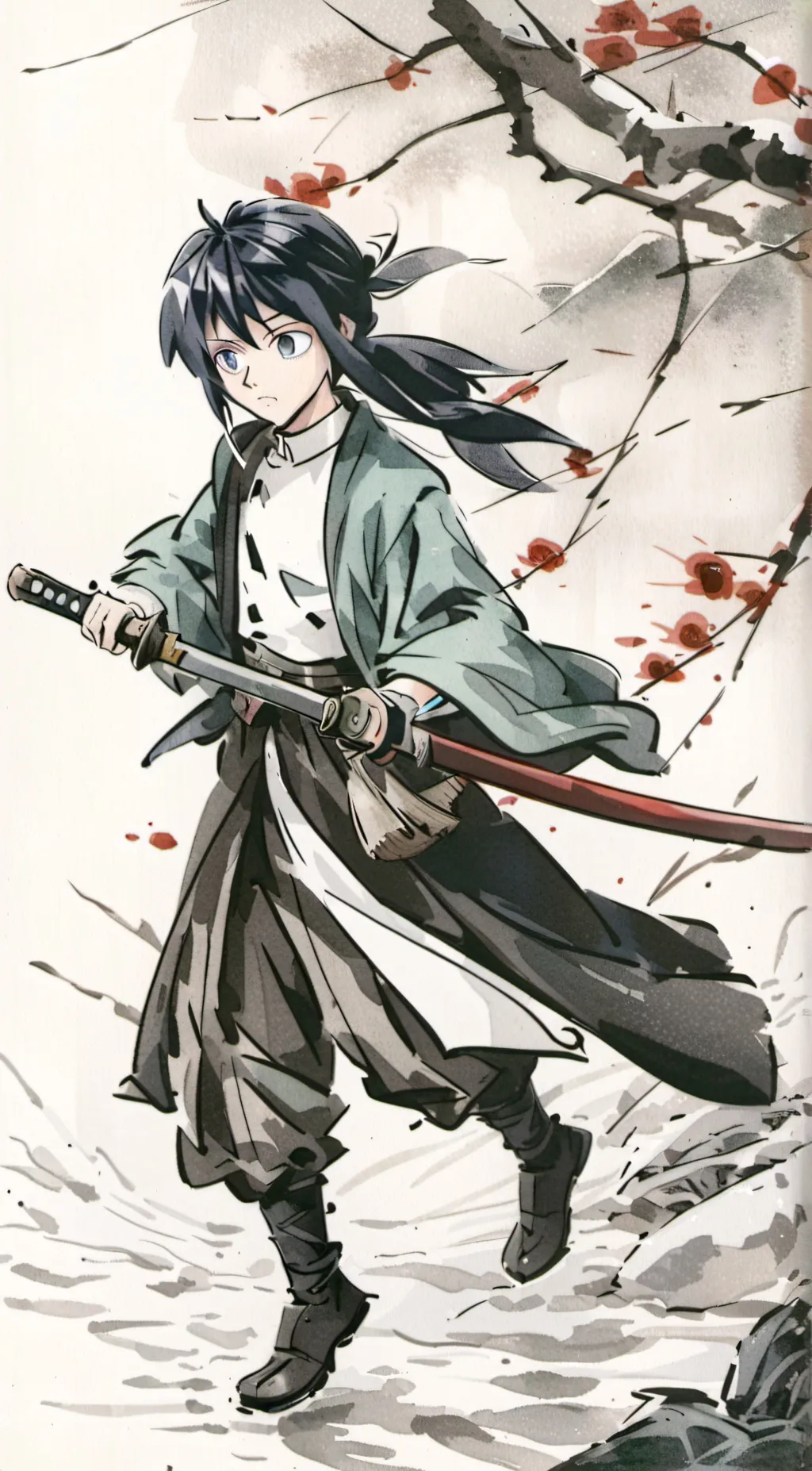 ai character: demon slayer background