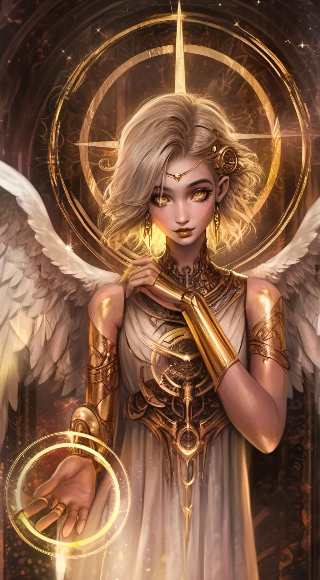 ai character: angel background