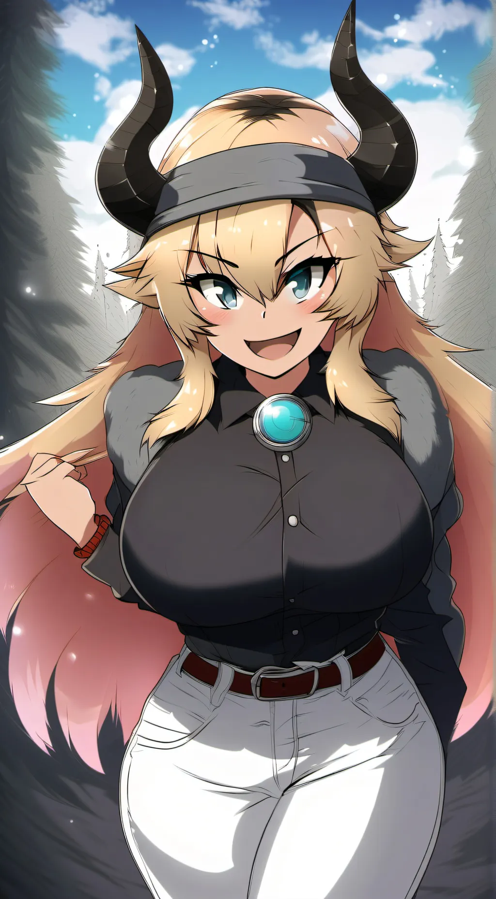 ai character: Bowsette crossplay background
