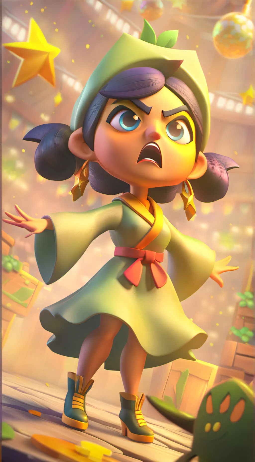 ai character: Babaoey background