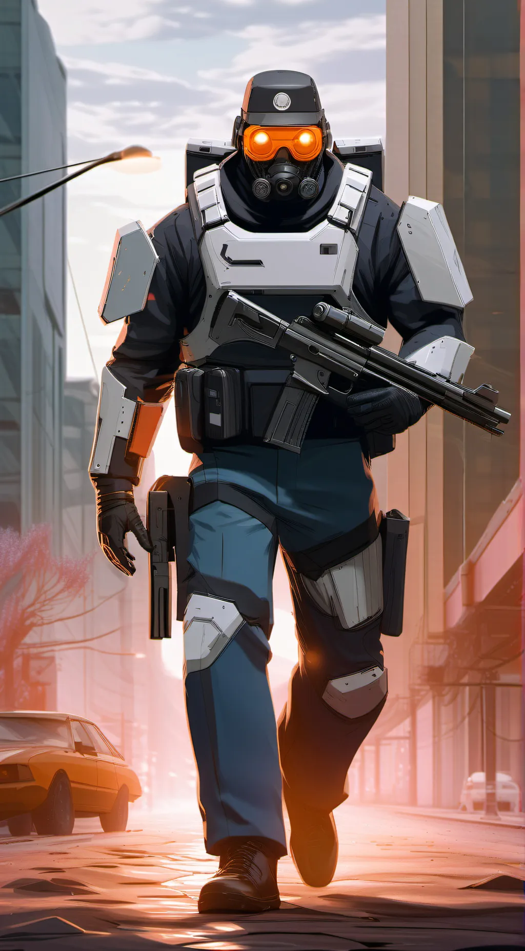 ai character: combine metrocop background