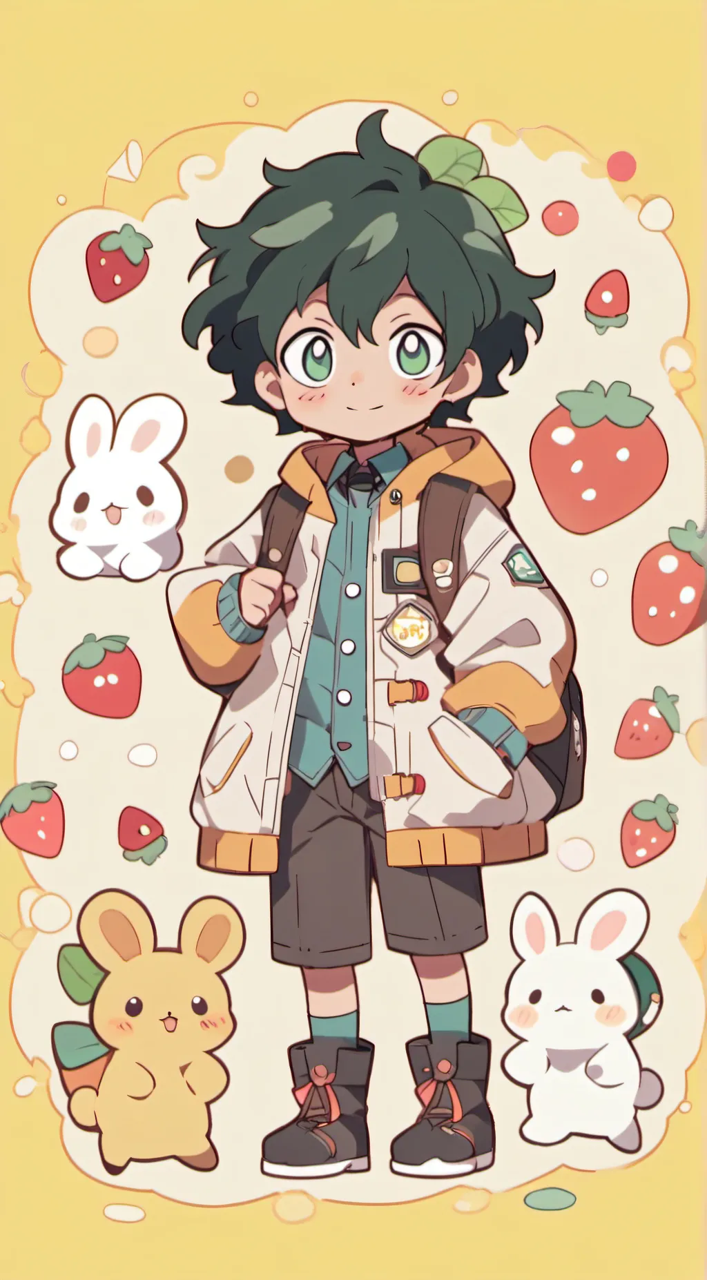 ai character: Deku background