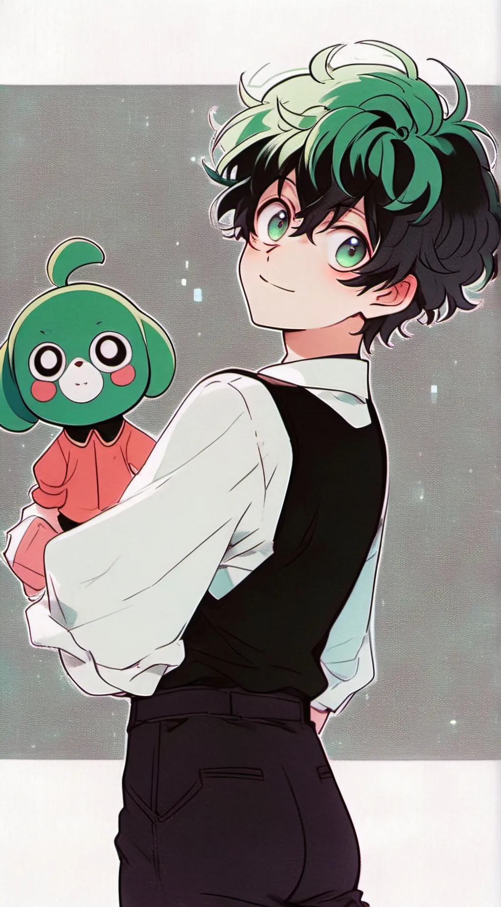ai character: Deku background