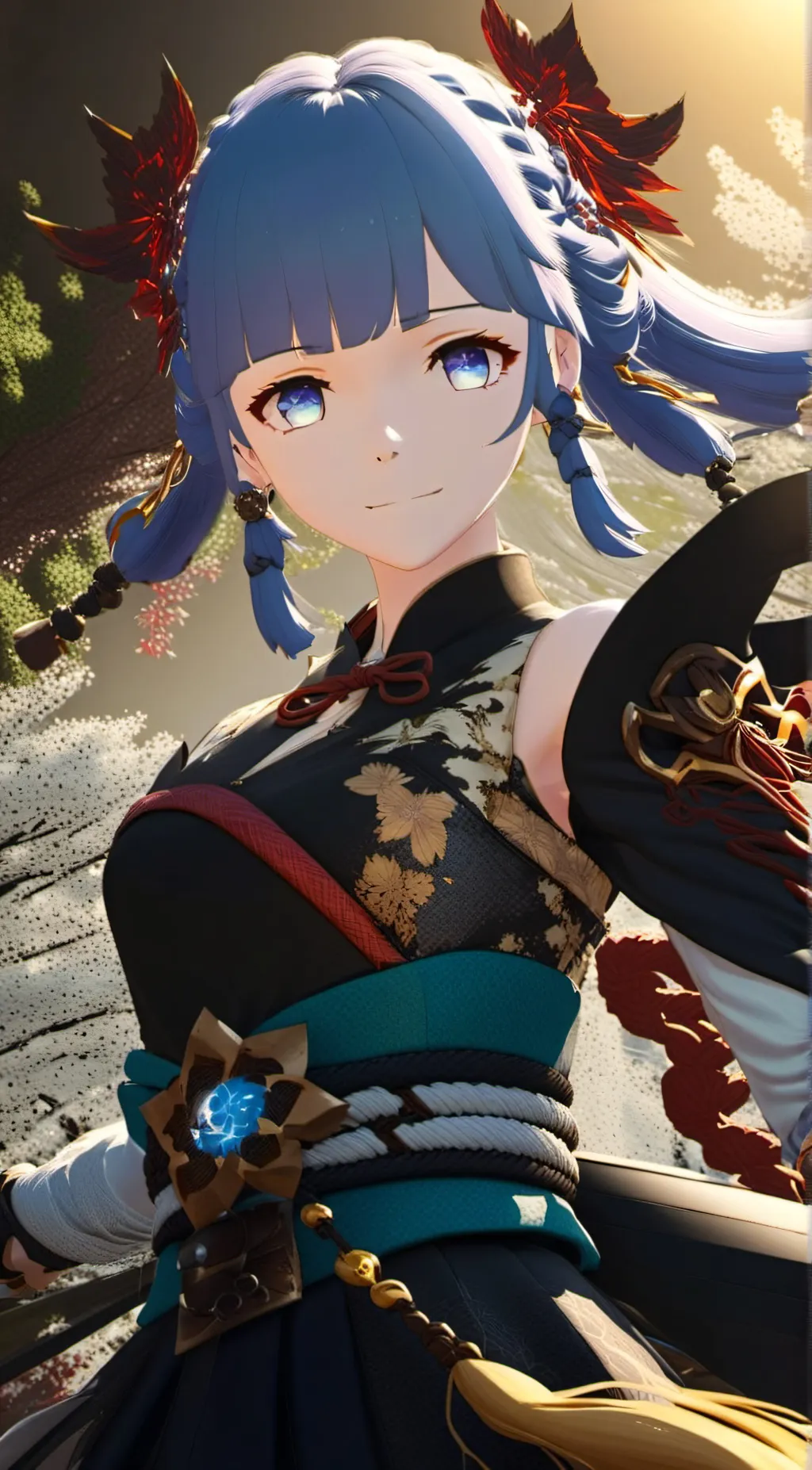 ai character: Ayaka background