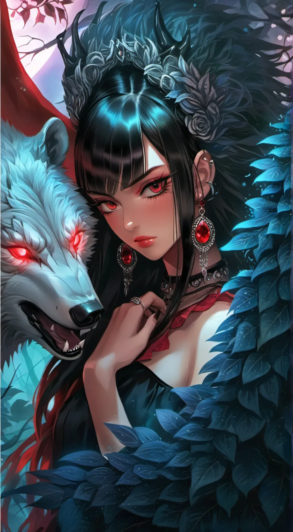 ai character: Demon Forest😈 background