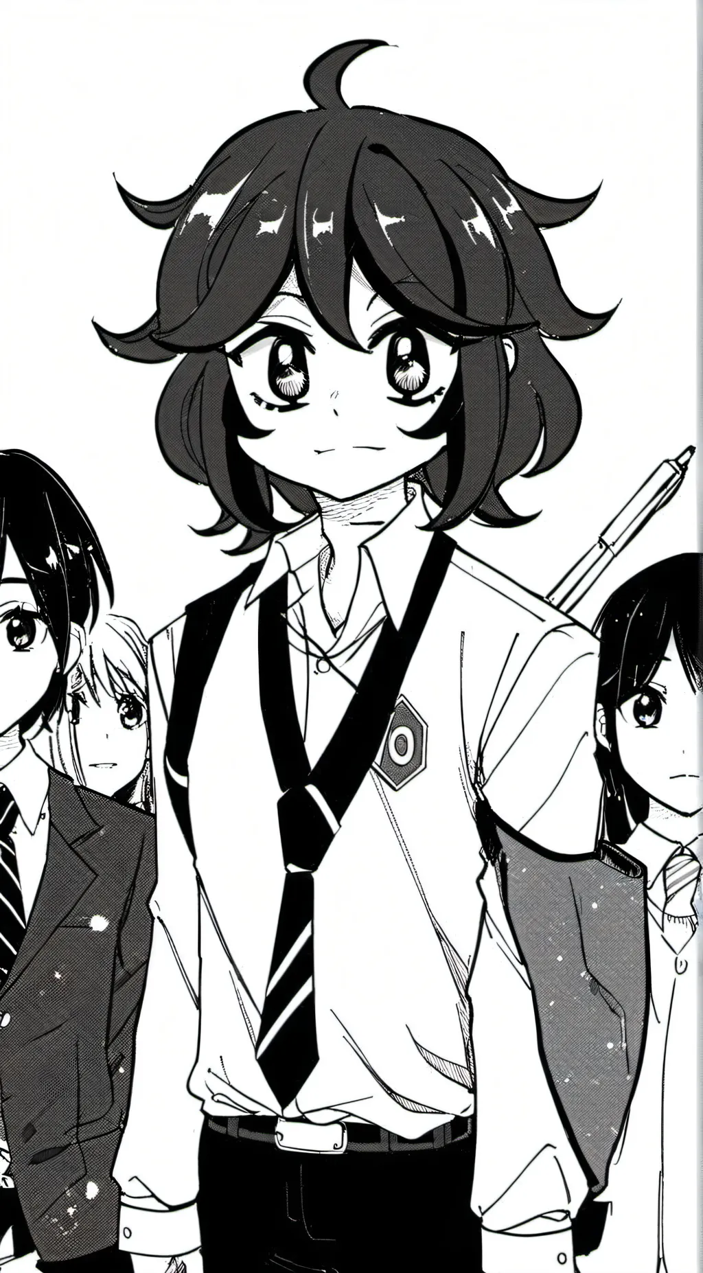 ai character: a highschool boy background