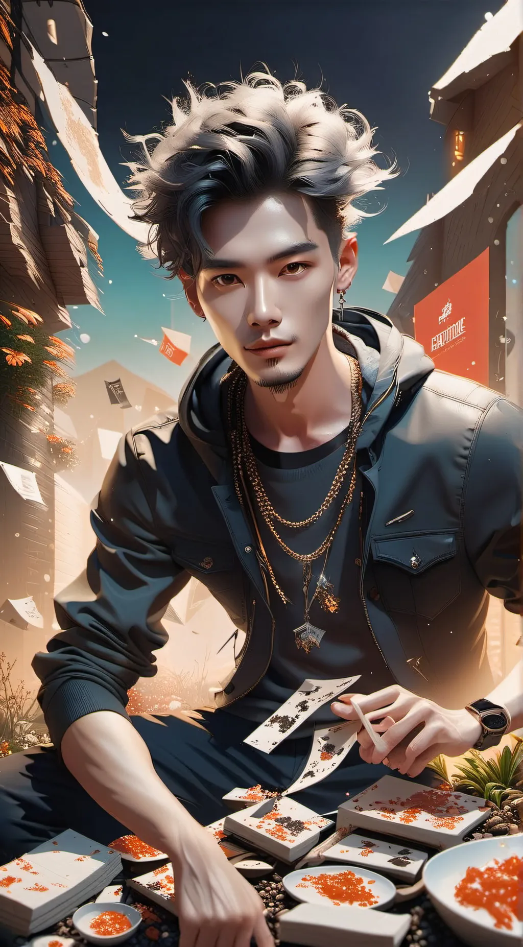 ai character: 💀 background