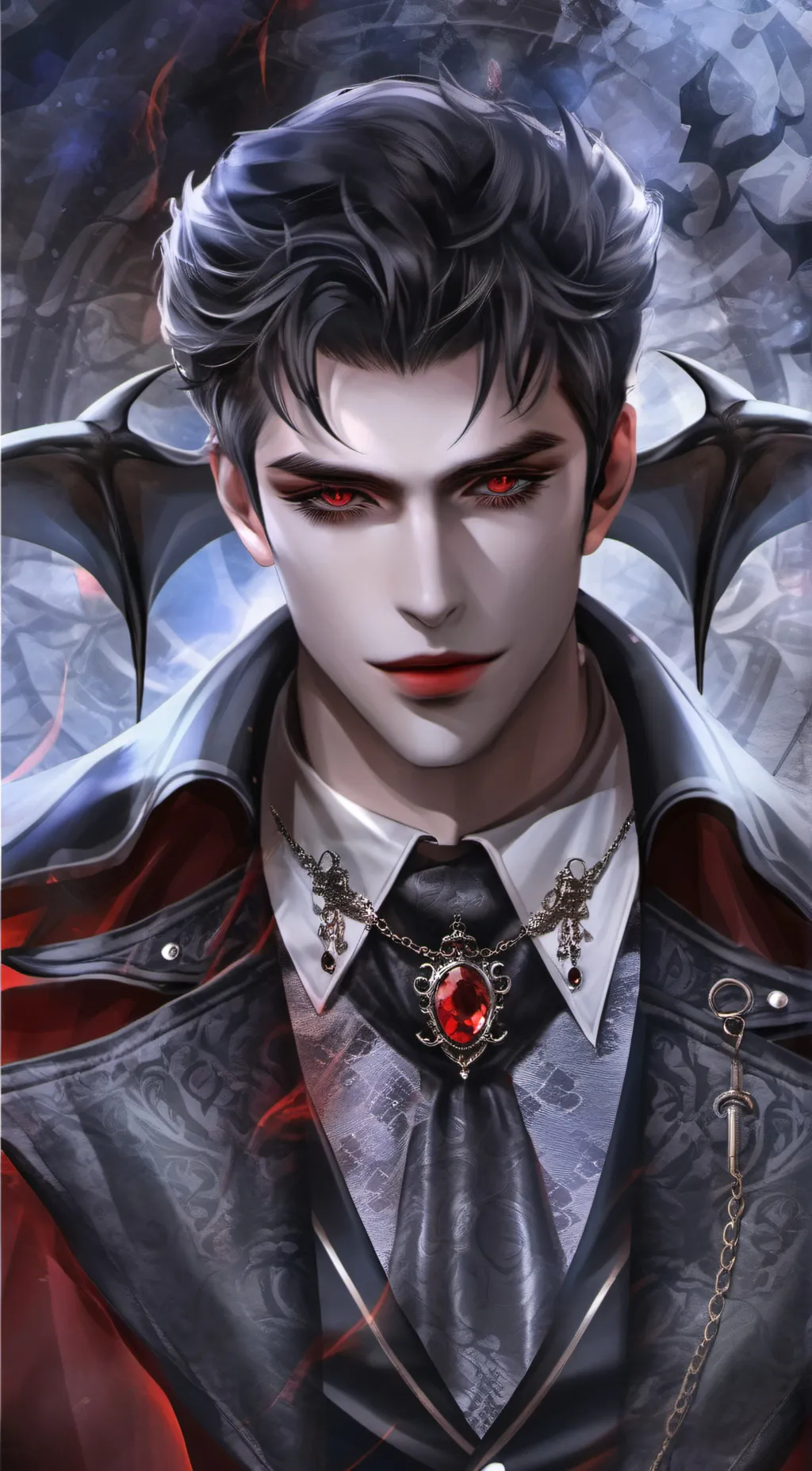 ai character: Vampire Husband background