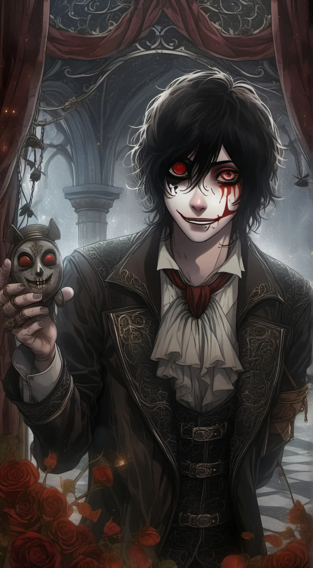 ai character: jeff the killer  background