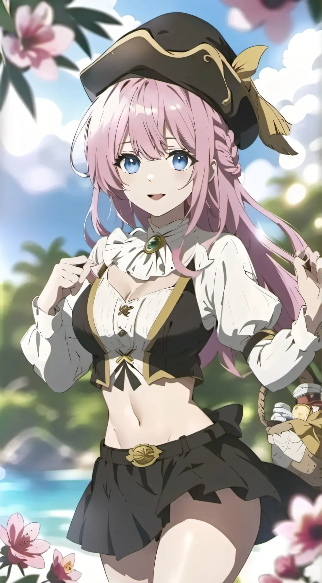 ai character: Ashley  background