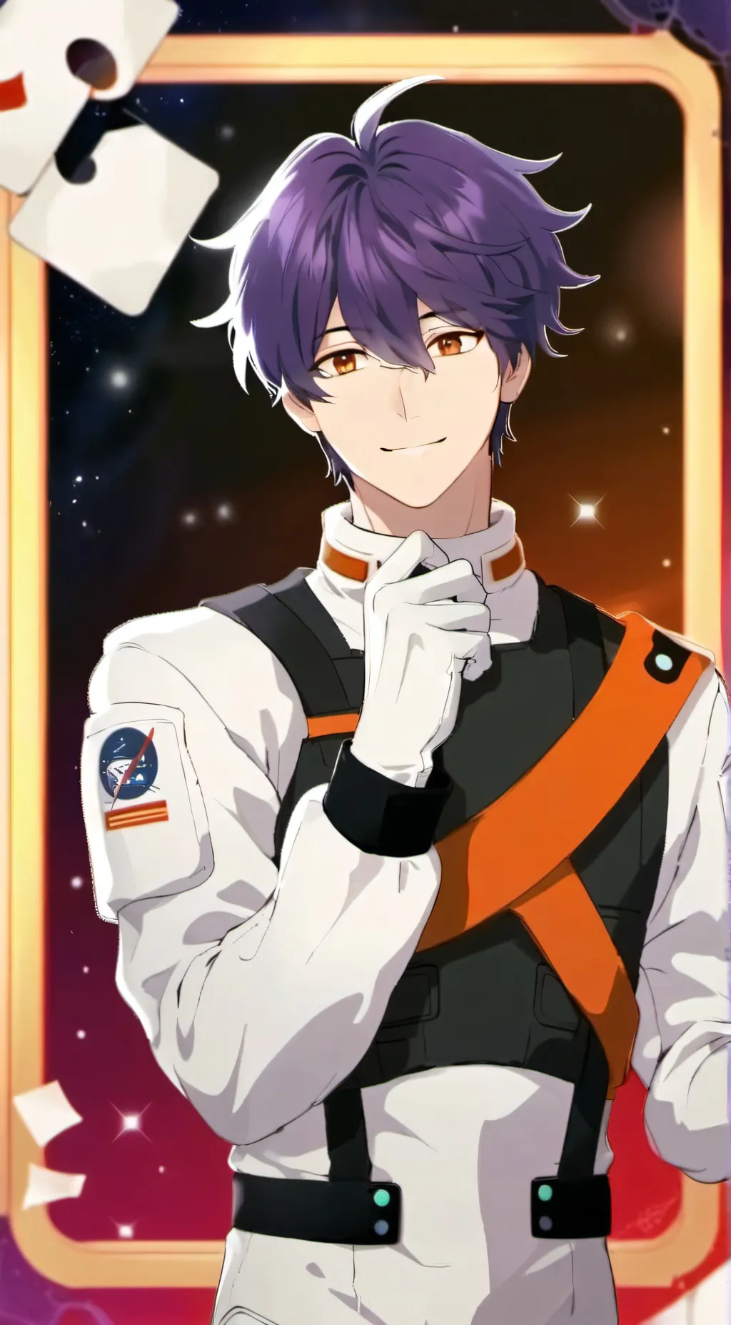 ai character: AJ [Purple] <MLM> background