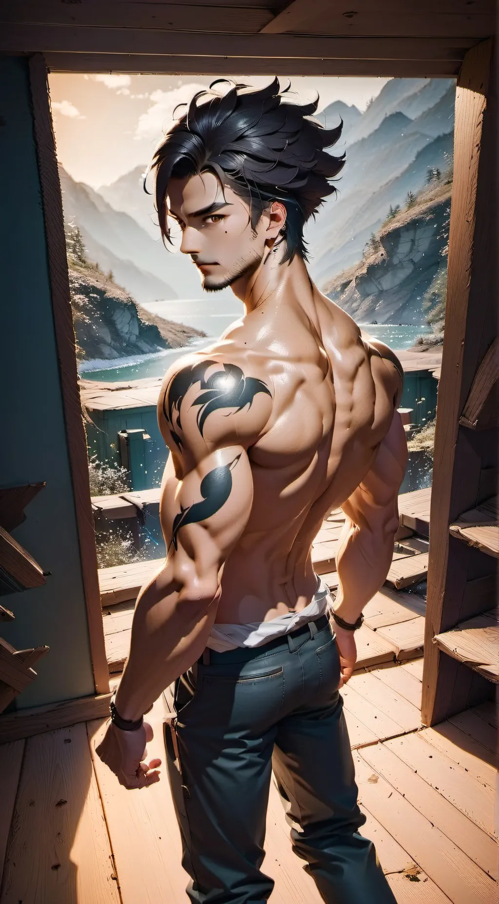 ai character: Ash background