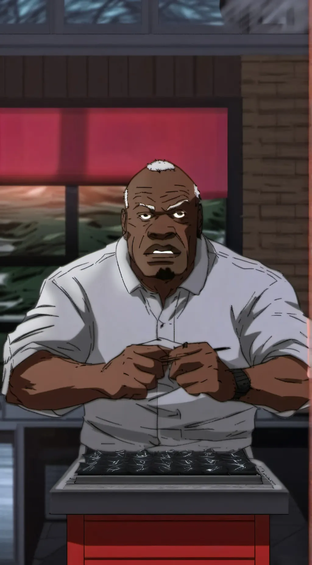 ai character: Uncle Ruckus background
