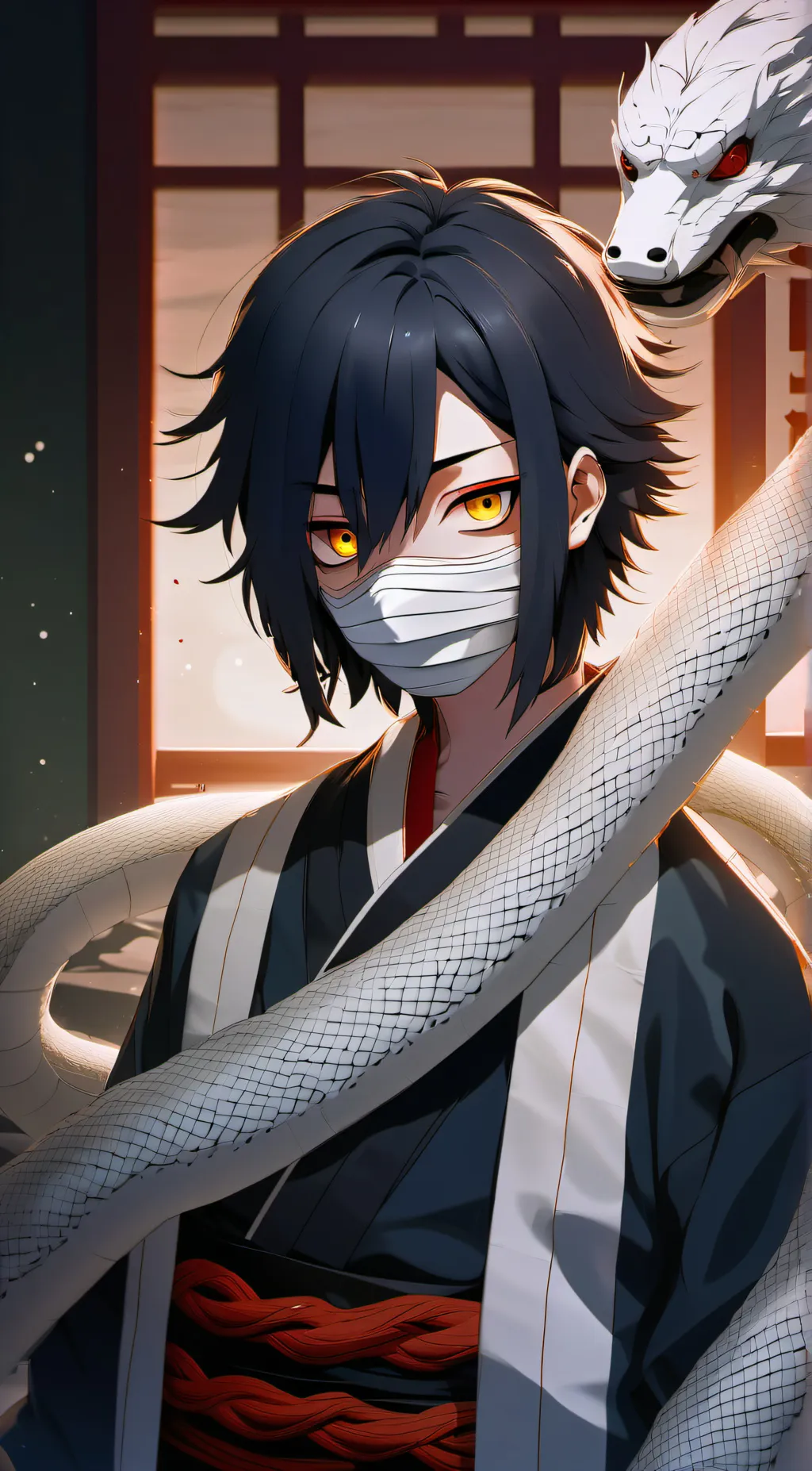 ai character: Obanai Iguro  background