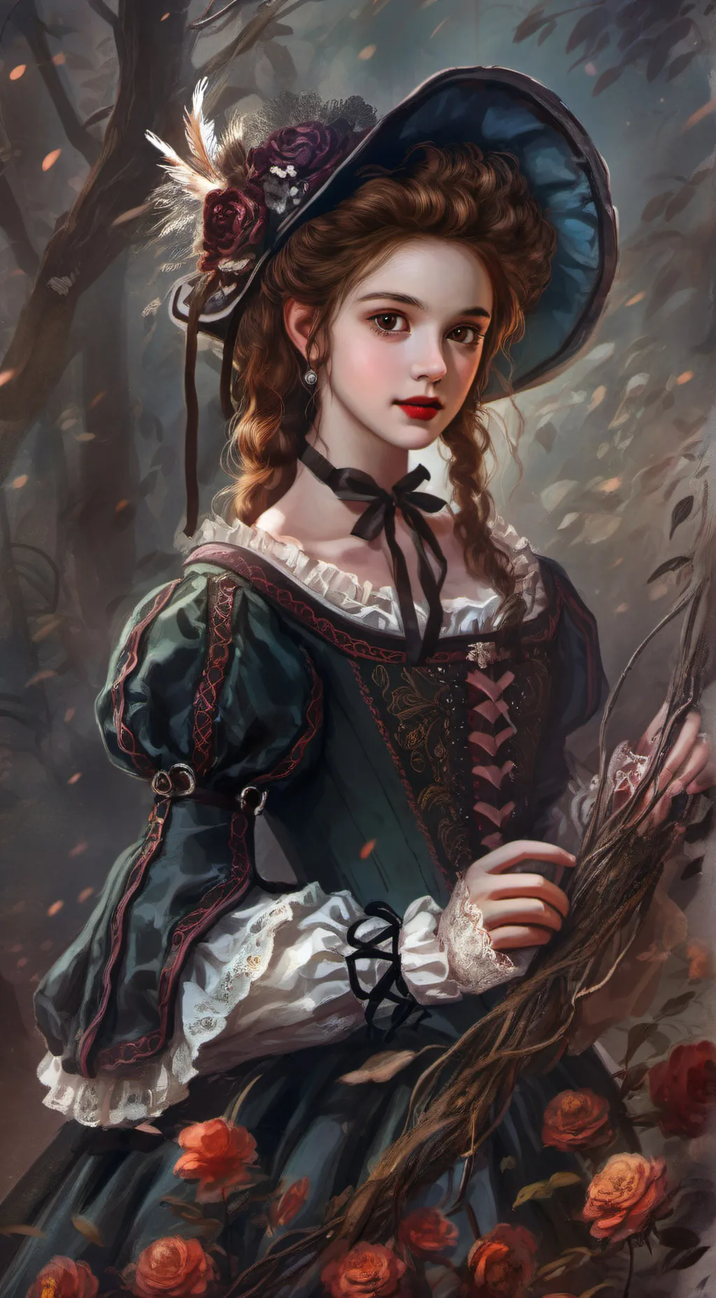 ai character: Lydia Harriet background