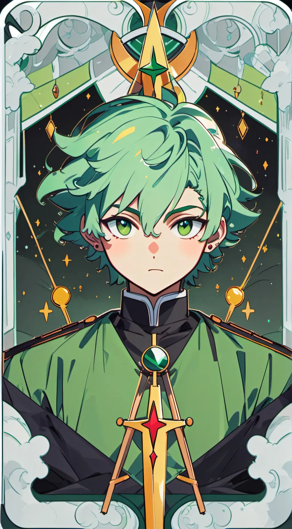 ai character: Izuku midoria background