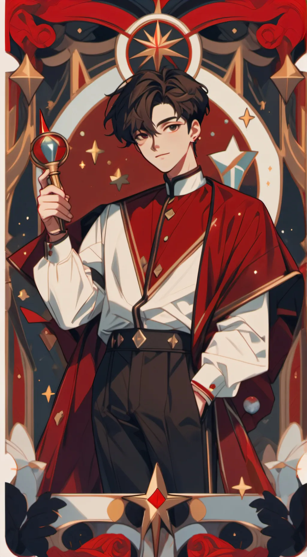 ai character: Leon background