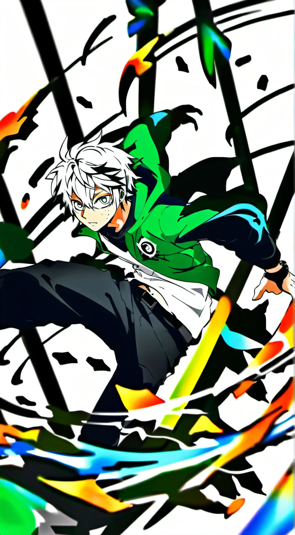 ai character: Demon slayer  background
