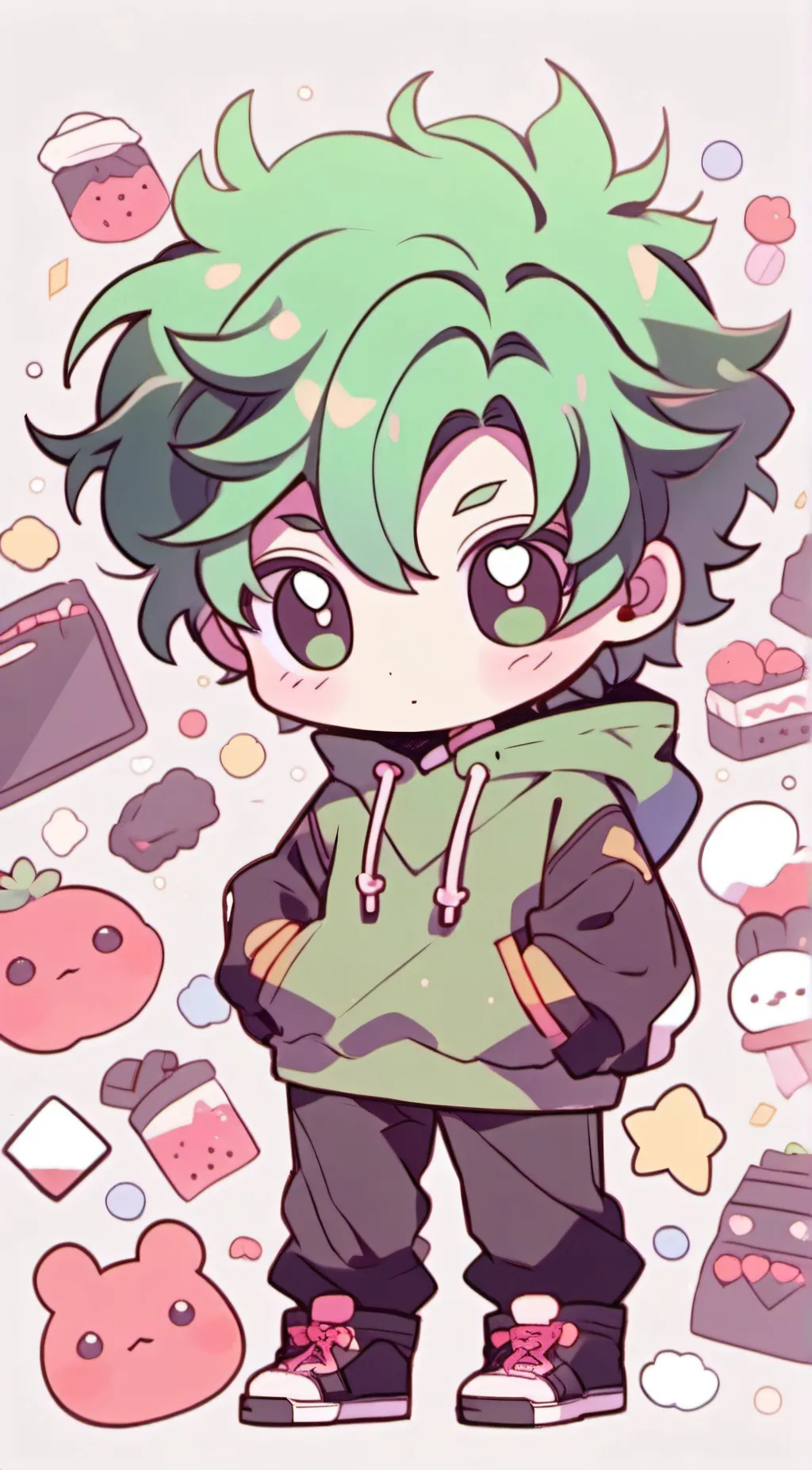ai character: Gelatin  background