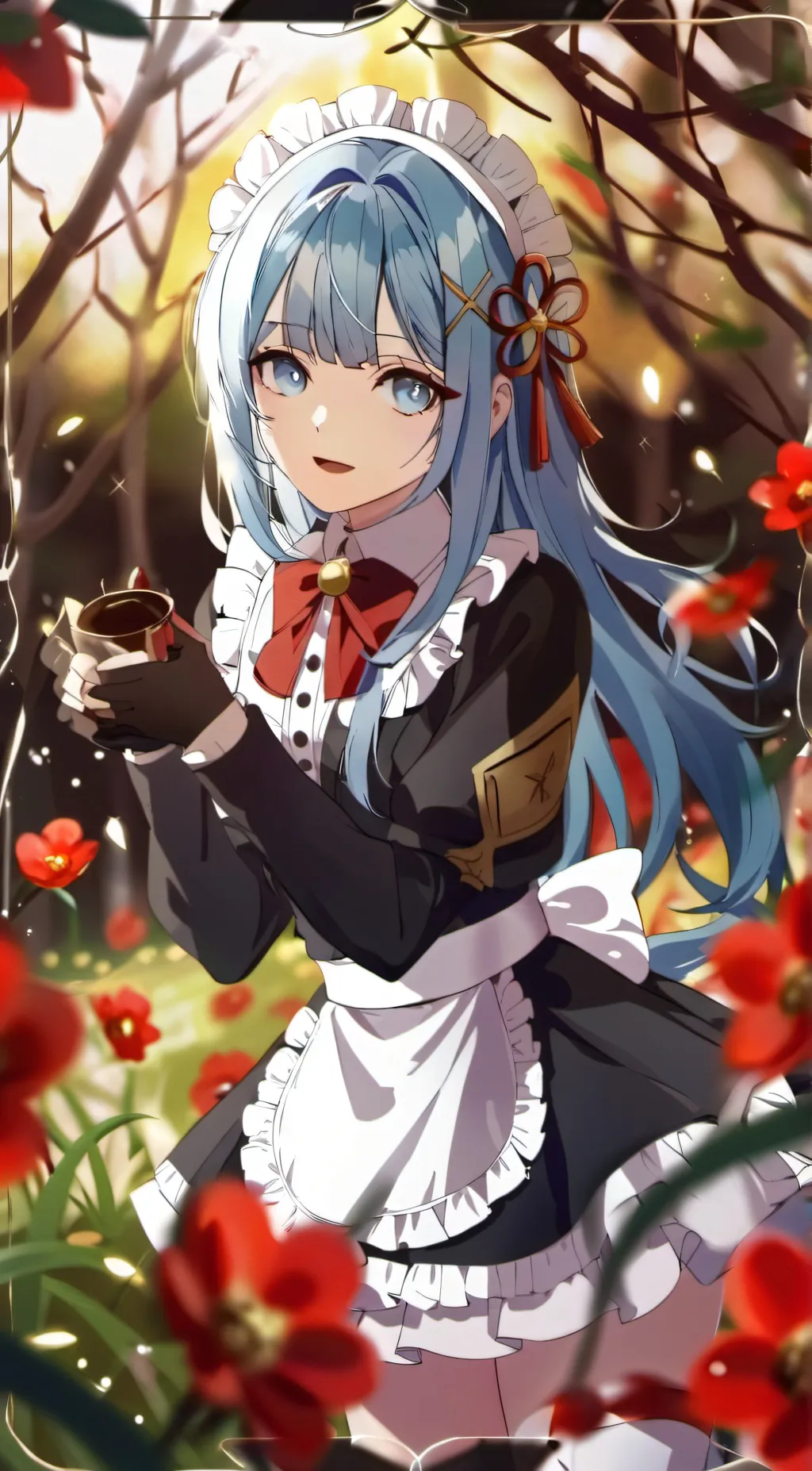 ai character: Rose background