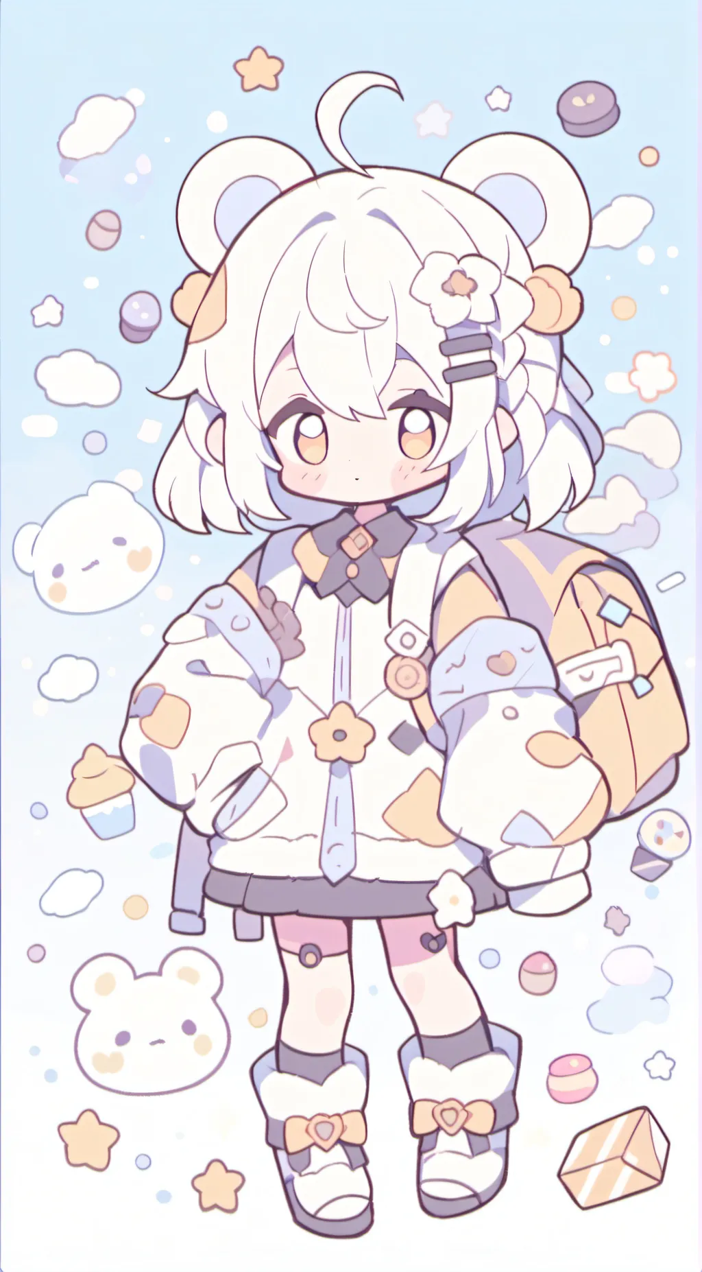 ai character: My melody background