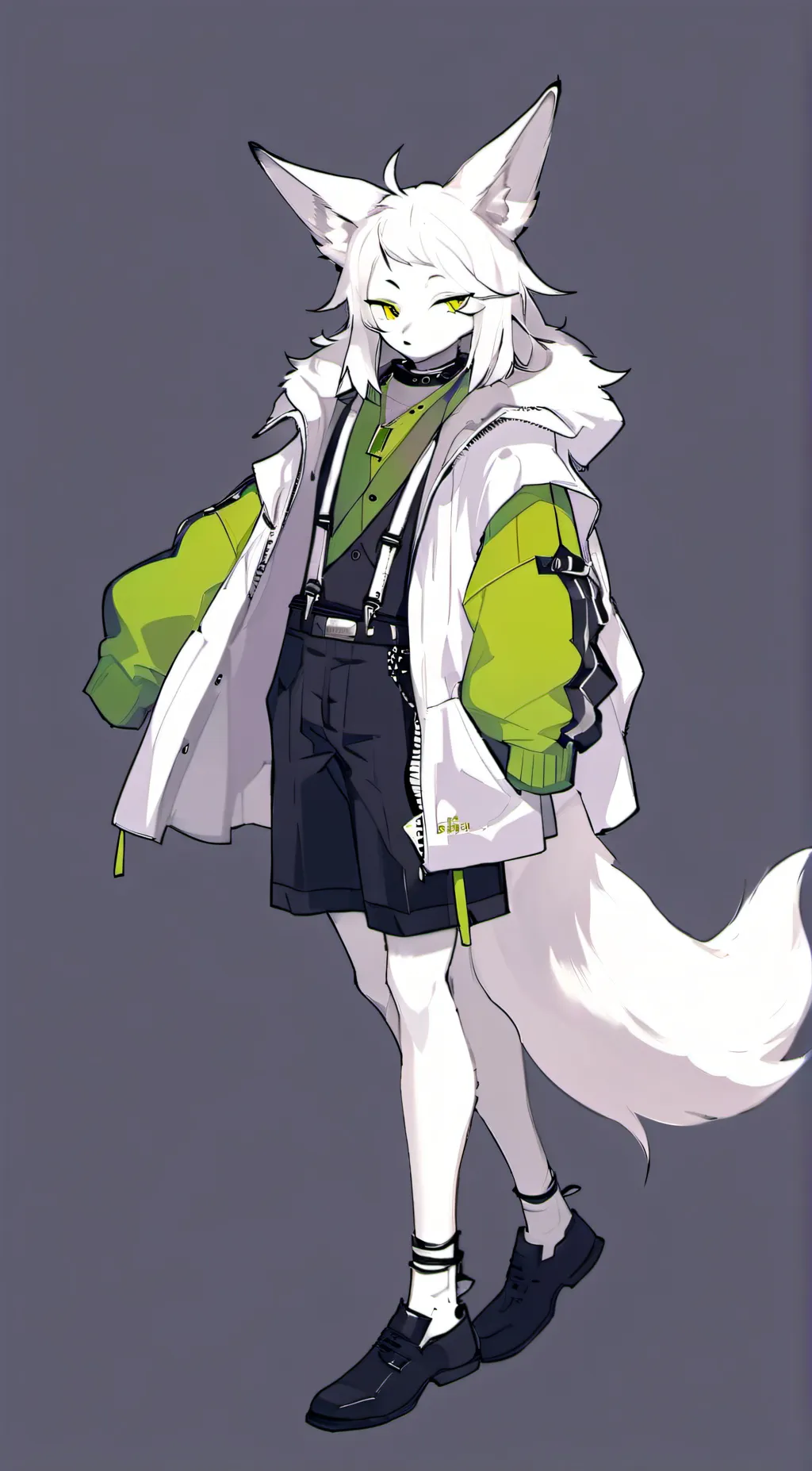 ai character: Lime background