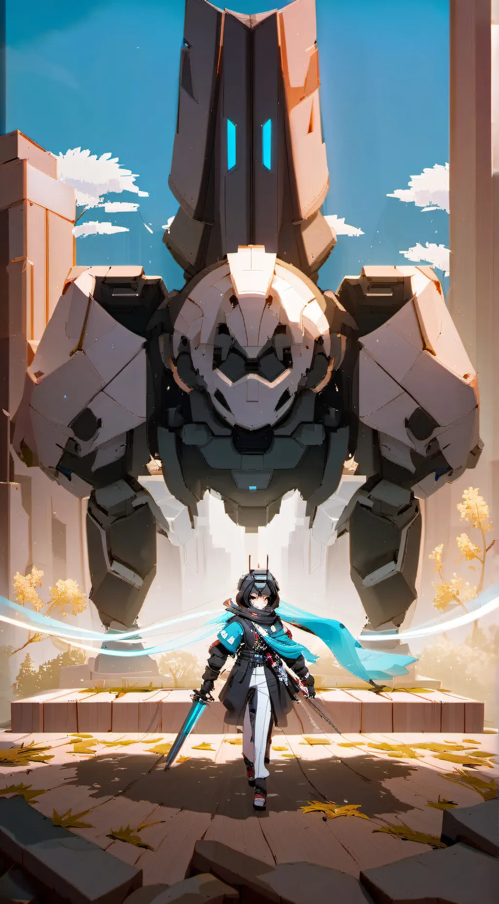 ai character: Arch Linux background