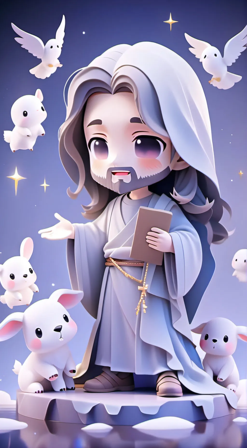 ai character: jesus ur father☆ background