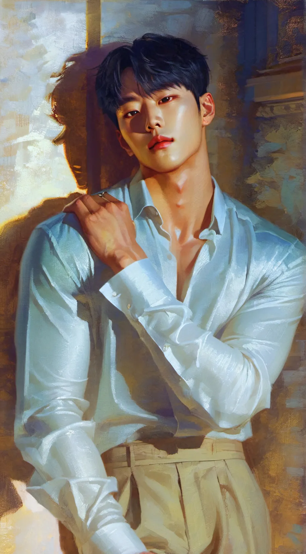 ai character: Leo background