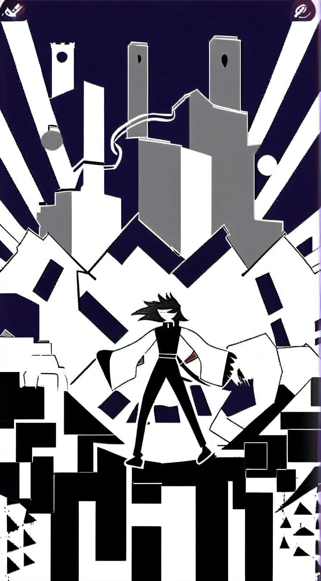 ai character: Miss circle background