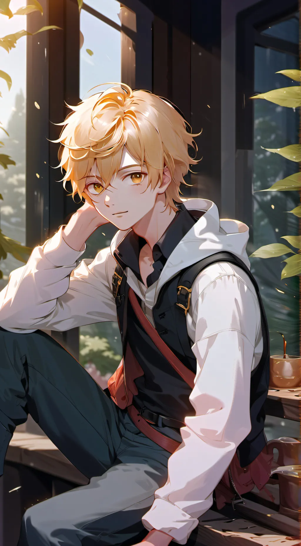 ai character: •Brandon~ background